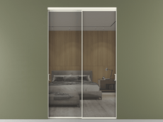 Перегородка Formato внутри проёма 2 створки