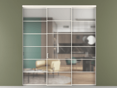 Перегородка Формато внутри проёма 3 створки