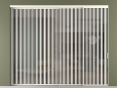 Перегородка Формато внутри проёма 4 створки с синхронным механизмом