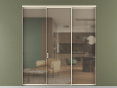 Перегородка Формато внутри проёма 3 створки