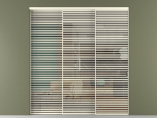 Перегородка Формато внутри проёма 3 створки с синхронным механизмом