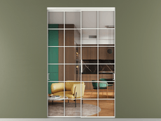 Перегородка Формато внутри проёма 2 створки