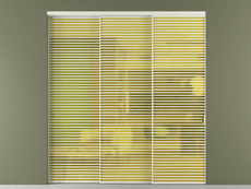 Перегородка Формато внутри проёма 3 створки с синхронным механизмом