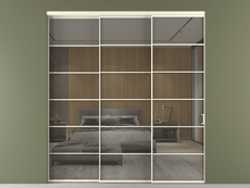 Перегородка Формато внутри проёма 3 створки с синхронным механизмом