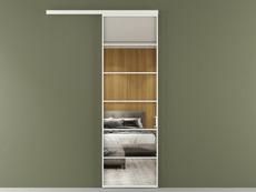 Перегородка Формато вдоль стены 1 створка