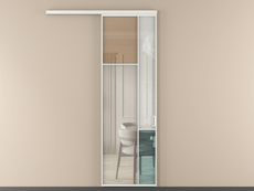 Перегородка Мозаик вдоль стены 1 створка