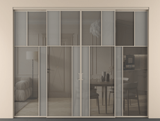 Перегородка Мозаик внутри проёма 4 створки