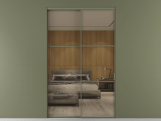 Перегородка Формато внутри проёма 2 створки