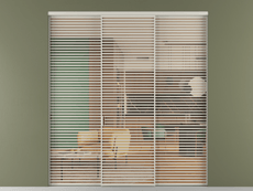 Перегородка Formato внутри проёма 3 створки