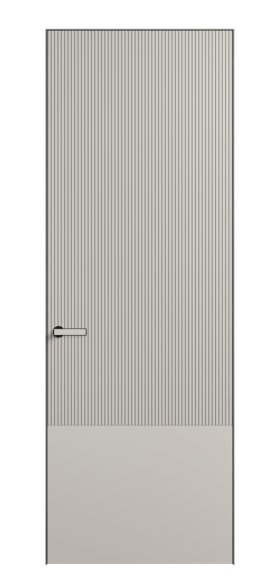 Дверь межкомнатная 8203 МОС. Цвет Матовый облачно-серый. Материал Гладкая эмаль. Коллекция Velvet. Картинка.