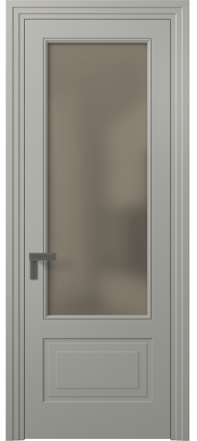Межкомнатная дверь 8342 МНСР Бронза сатин. Цвет Матовый нейтральный серый. Материал Гладкая эмаль. Коллекция Rocca. Фото. Дверь межкомнатная 8342 МНСР Бронза сатин. Цвет Матовый нейтральный серый. Материал Гладкая эмаль. Коллекция Rocca. Картинка.