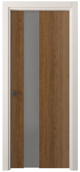 Дверь межкомнатная 4224 ЛОР СЕР САТ. Цвет Лесной орех. Материал Ламинатин. Коллекция Freedom. Картинка.