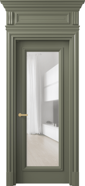 Дверь межкомнатная 7300 БОТ DUNE. Цвет Бук оливковый тёмный. Материал Массив бука эмаль. Коллекция Antique. Картинка.