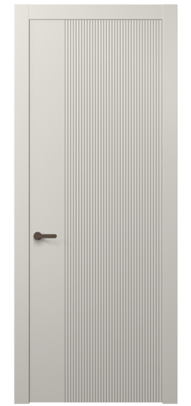 Дверь межкомнатная АКП 8623 МОС. Цвет Матовый облачно-серый. Материал Гладкая эмаль. Коллекция Dune. Картинка.