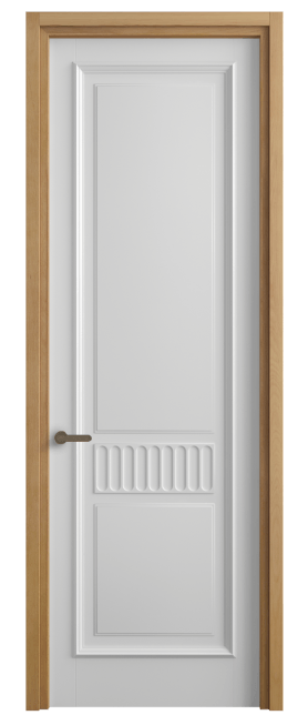 Дверь межкомнатная 6707 МБЛ . Цвет Матовый белоснежный. Материал Гладкая эмаль. Коллекция Шарм. Картинка.