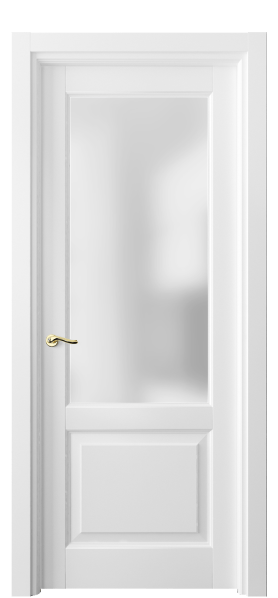 Дверь межкомнатная 0740 ББЛ САТ. Цвет Бук белоснежный. Материал Массив бука эмаль. Коллекция Lignum. Картинка.