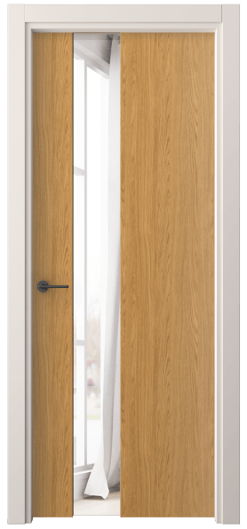 Дверь межкомнатная 4224 ВНД ДВ ЗЕР. Цвет Ванильный дуб. Материал Ламинатин. Коллекция Freedom. Картинка.