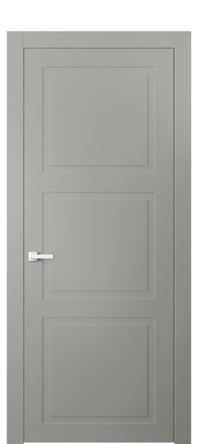 Дверь межкомнатная 8003 МНСР. Цвет Матовый нейтральный серый. Материал Гладкая эмаль. Коллекция Neo Classic. Картинка.