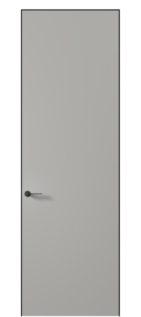 Дверь межкомнатная 0010 МНСР Матовый нейтральный серый. Цвет Матовый нейтральный серый. Материал Гладкая эмаль. Коллекция Planum Pro. Картинка.